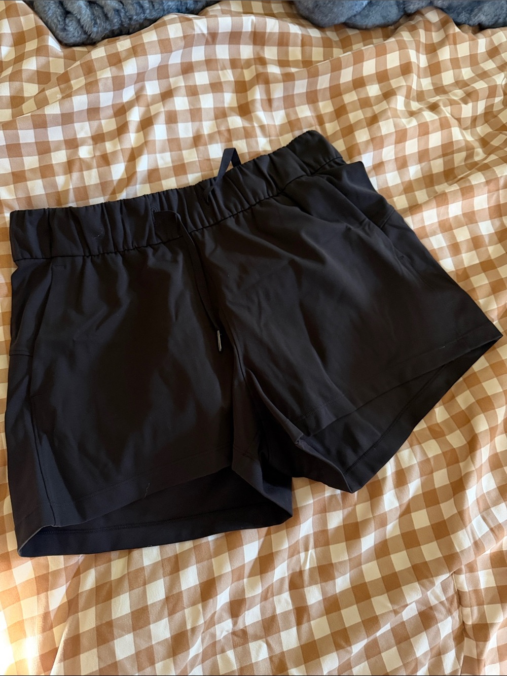 lululemon athletica Black Athletic Shorts with Elastic Waist